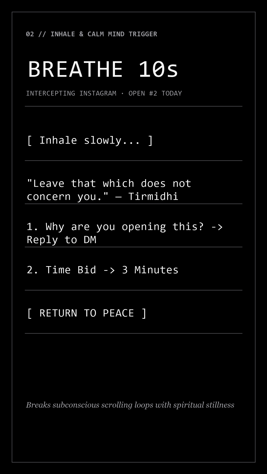 Minimum Phone 15-Second Mindful Pause & Wisdom Gate